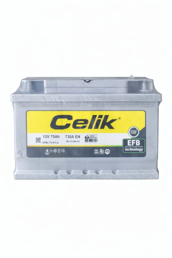 Çelik akü 12v 72a efb